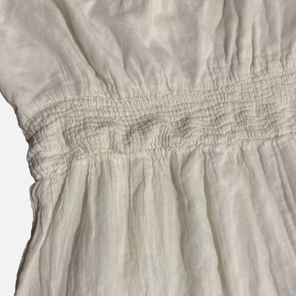 Anthropologie  Bohemian Maxi Dress Crochet Lace Eyelet Beach Me2Magic Victoria-L - Picture 11 of 13